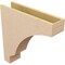 Ekena Millwork 6"W x 24"D x 24"H Thin Moab Rough Cedar Woodgrain TimberThane Corbel, Primed Tan CORUR06X24X24MOARCPR - alternate 2